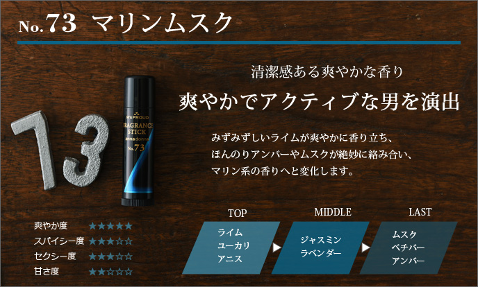 エムズプラウド フレグランススティック マリンムスク