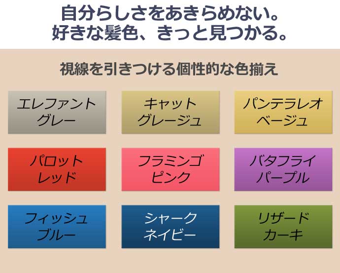 自分らしさをあきらめない。好きな髪色、きっと見つかる。