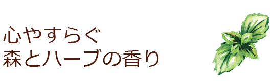 心やすらぐ森とハーブの香り