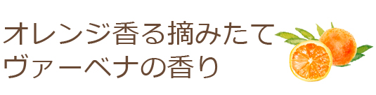 オレンジ香る摘みたてヴァーベナの香り