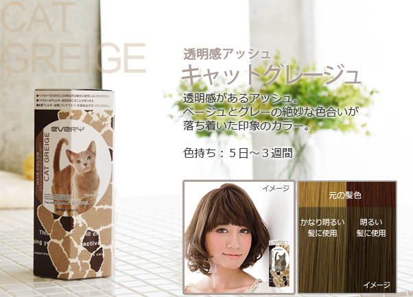 エブリヘアカラー キャットグレージュ